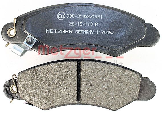 METZGER 1170457 Bremsbelagsatz, Scheibenbremse